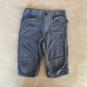 H & M light blue Clamdiggers shorts